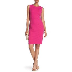 NWOT Marina Magenta Pink Sheath Dress, Size 10